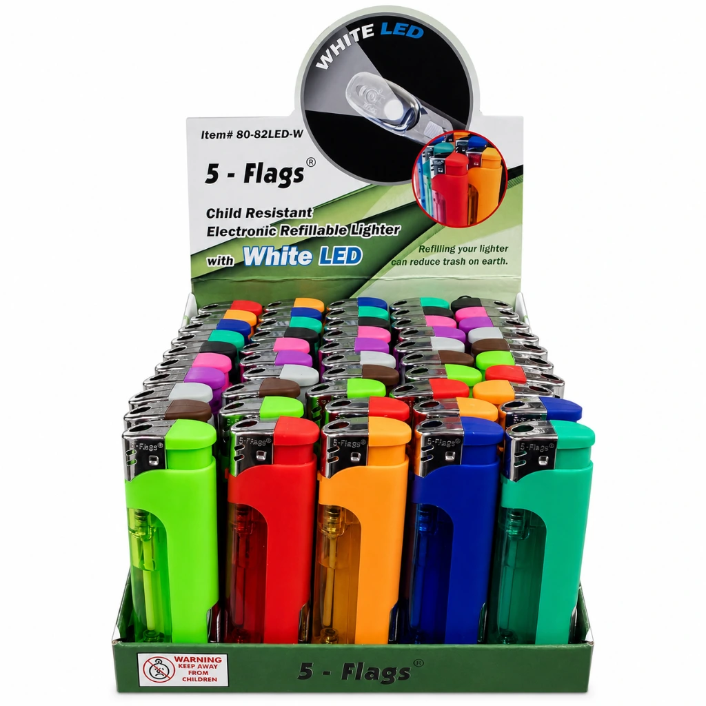 Caja de encendedor recargable con luz fija con 50pz (5).webp