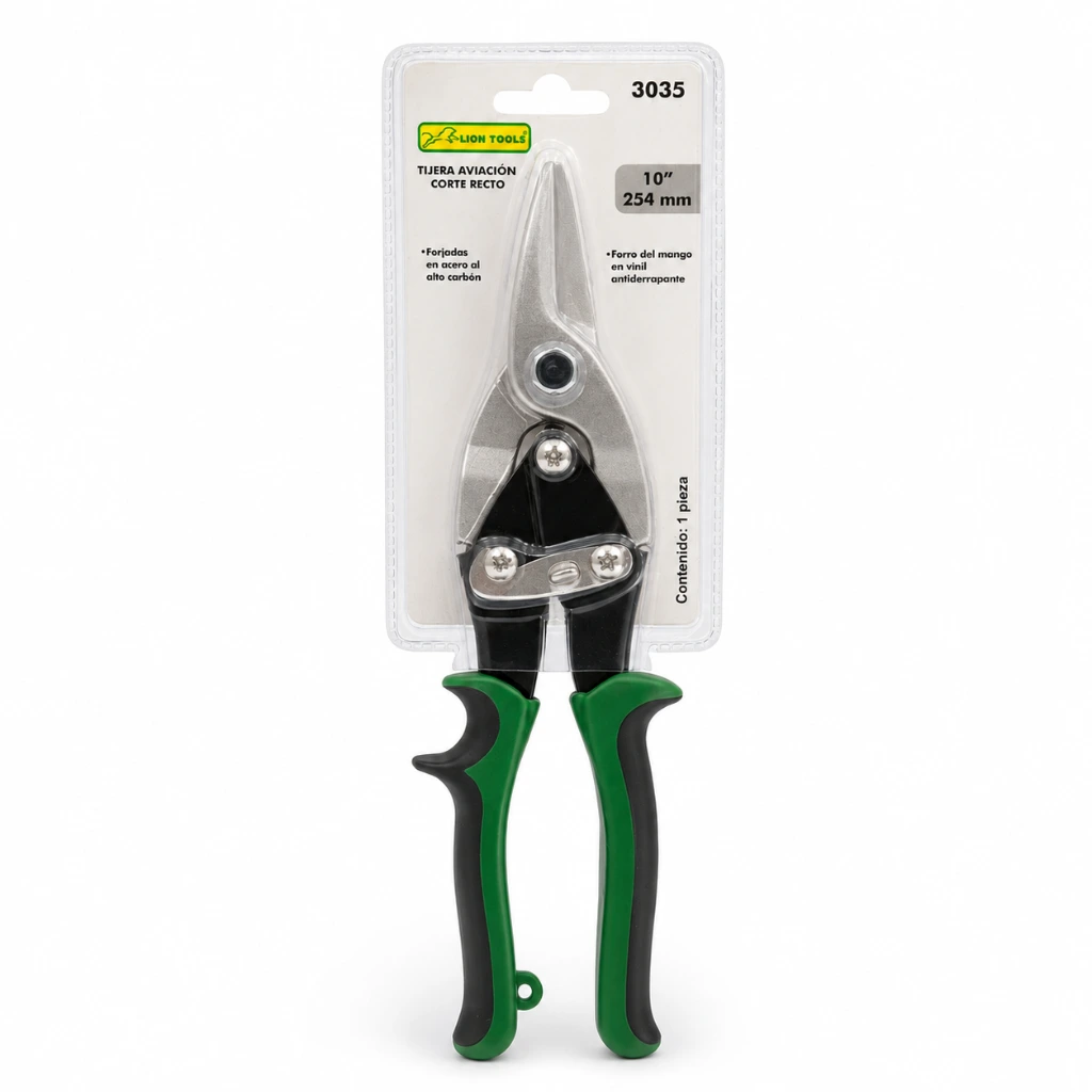 Tijera aviación 10 corte recto lamina  Lion Tools (3).webp