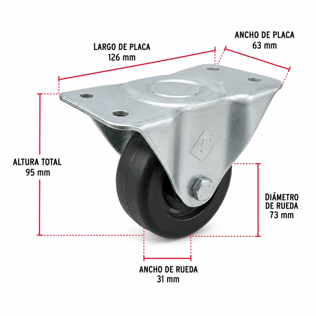 Rodaja hule 3 Placa Fija tipo Industrial carga 20kg  Rueda (2).webp