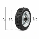 Rueda para diablo #6 balero doble con tornillo Llanta (1).webp