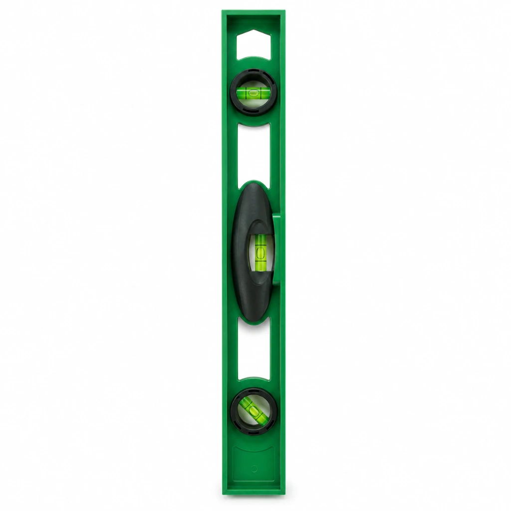Nivel de plastico 18- 45cm 3 burbujas  Lion tools (2).webp