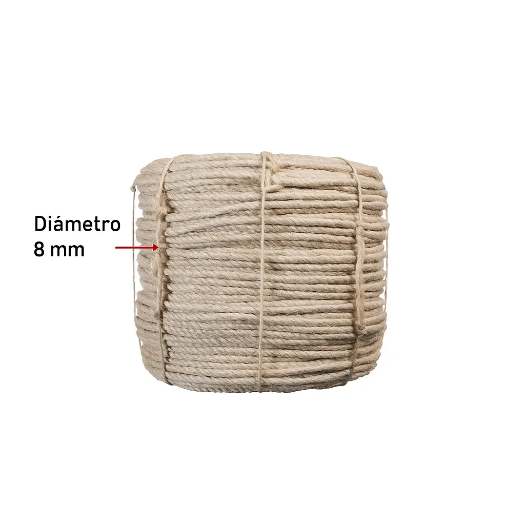 Rollo de mecate ixtle henequen con muestra 8mm.webp