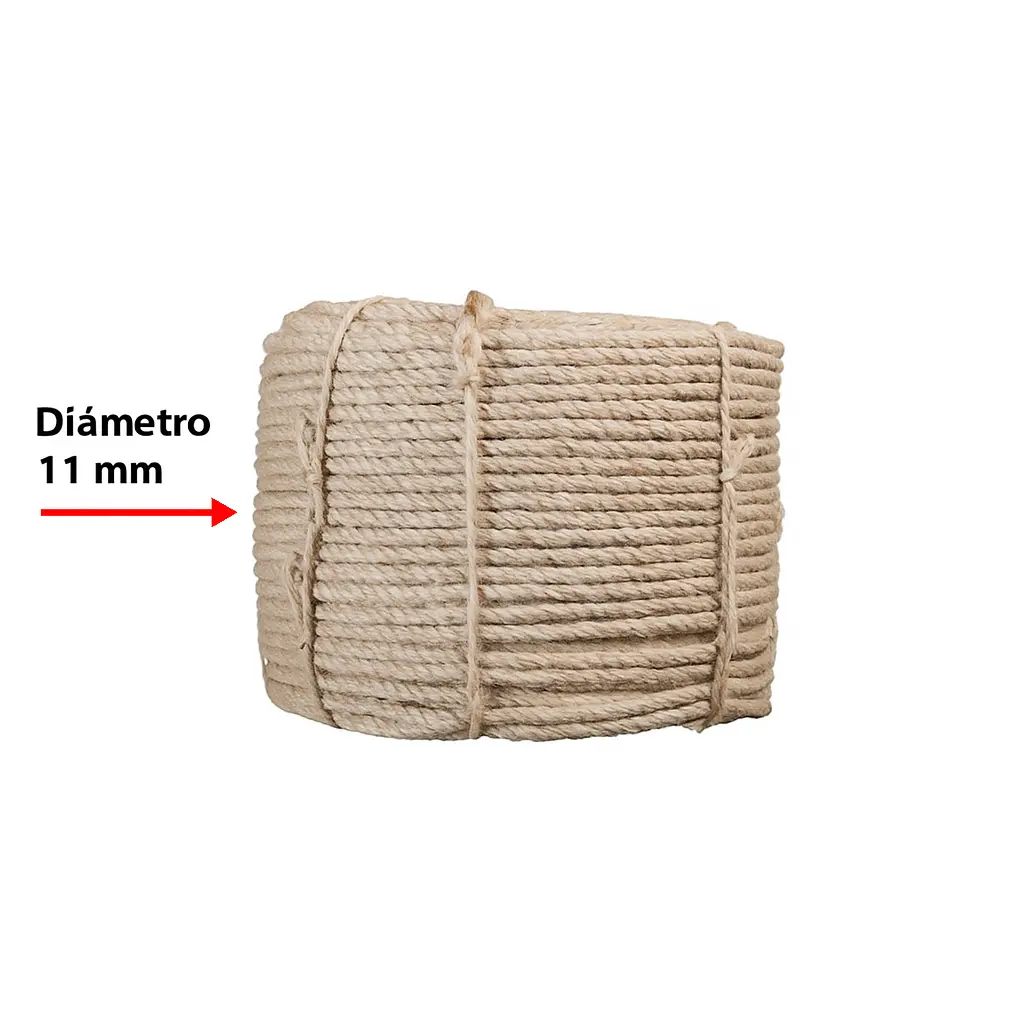 Rollo de mecate ixtle henequen con muestra 11mm.webp