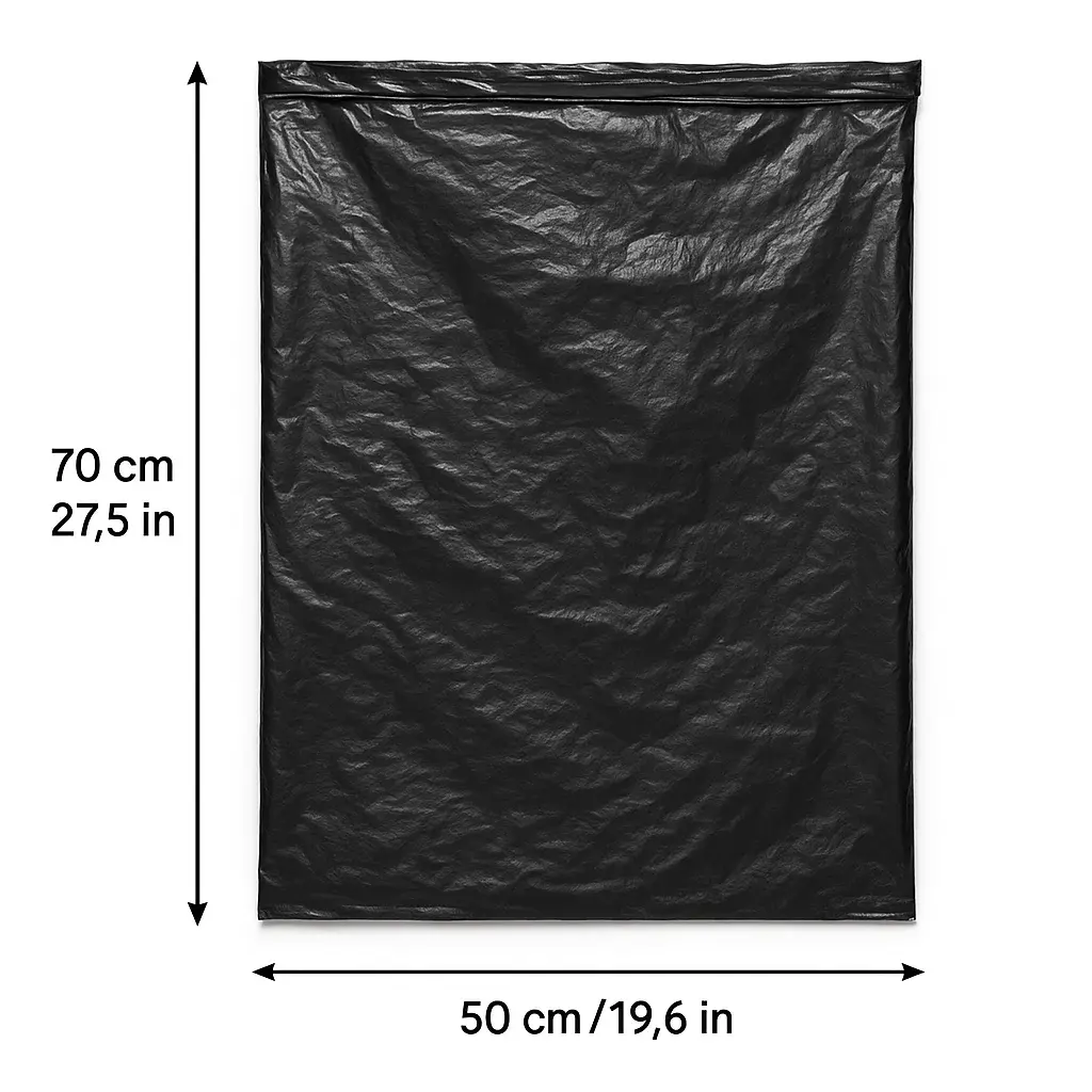 Kilo bolsa negra mediana 50 x 70 para basura.webp