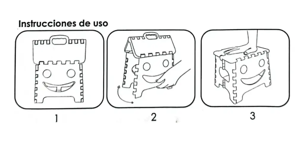 Banco plegable multiusos 25 × 20 × 22 cm  Lion Tools (6).webp