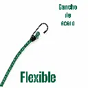 Liga elástica 64 con ganchos 1 pieza  Lion Tools (3).webp