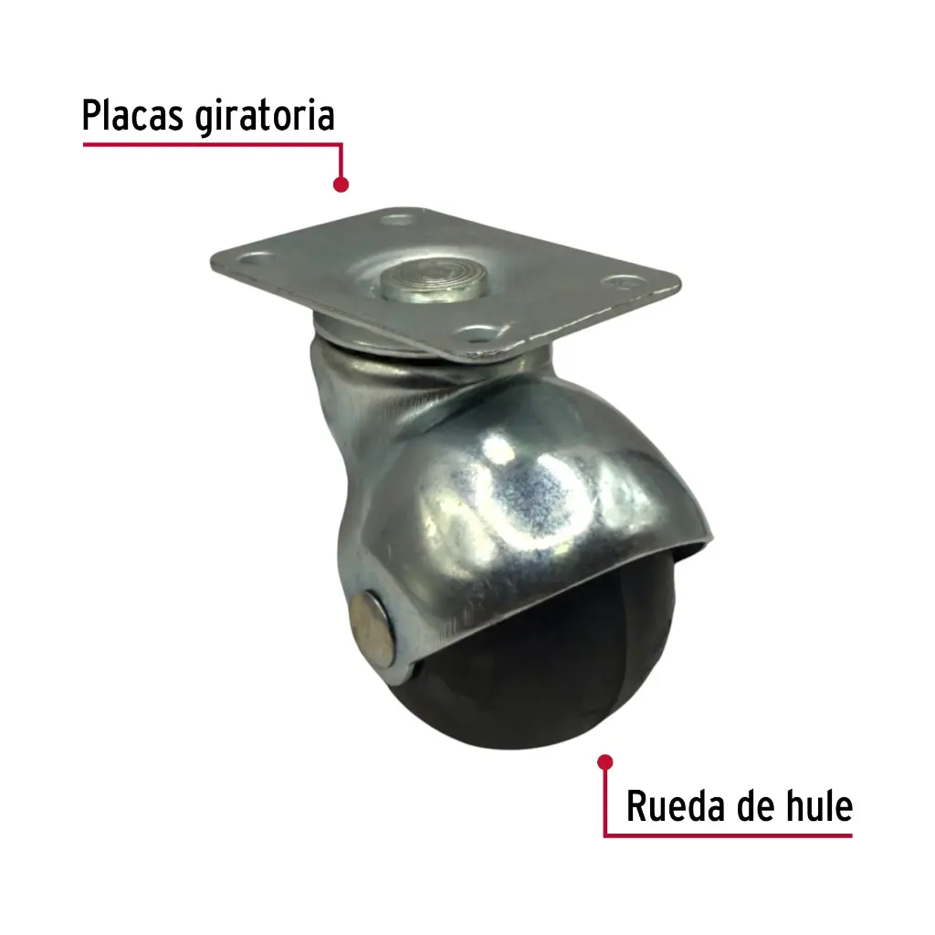 RUEDA PARA MUEBLE ESFERA 1 14 C PLACA (RODAJA) (26-4050-103213) (6).webp