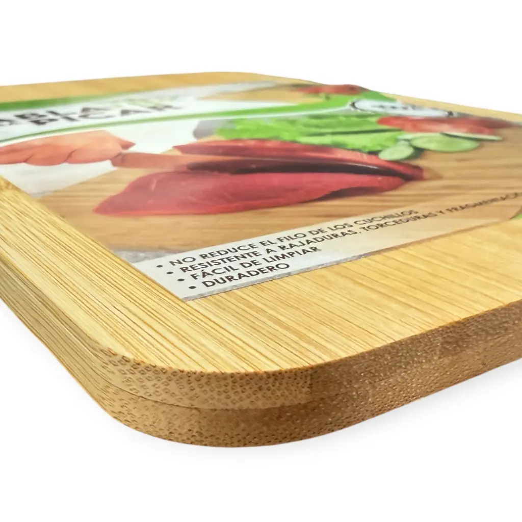 Tabla para picar 28x18cm -1cm Bambu Grosor Cocina  Mexasia (1).webp