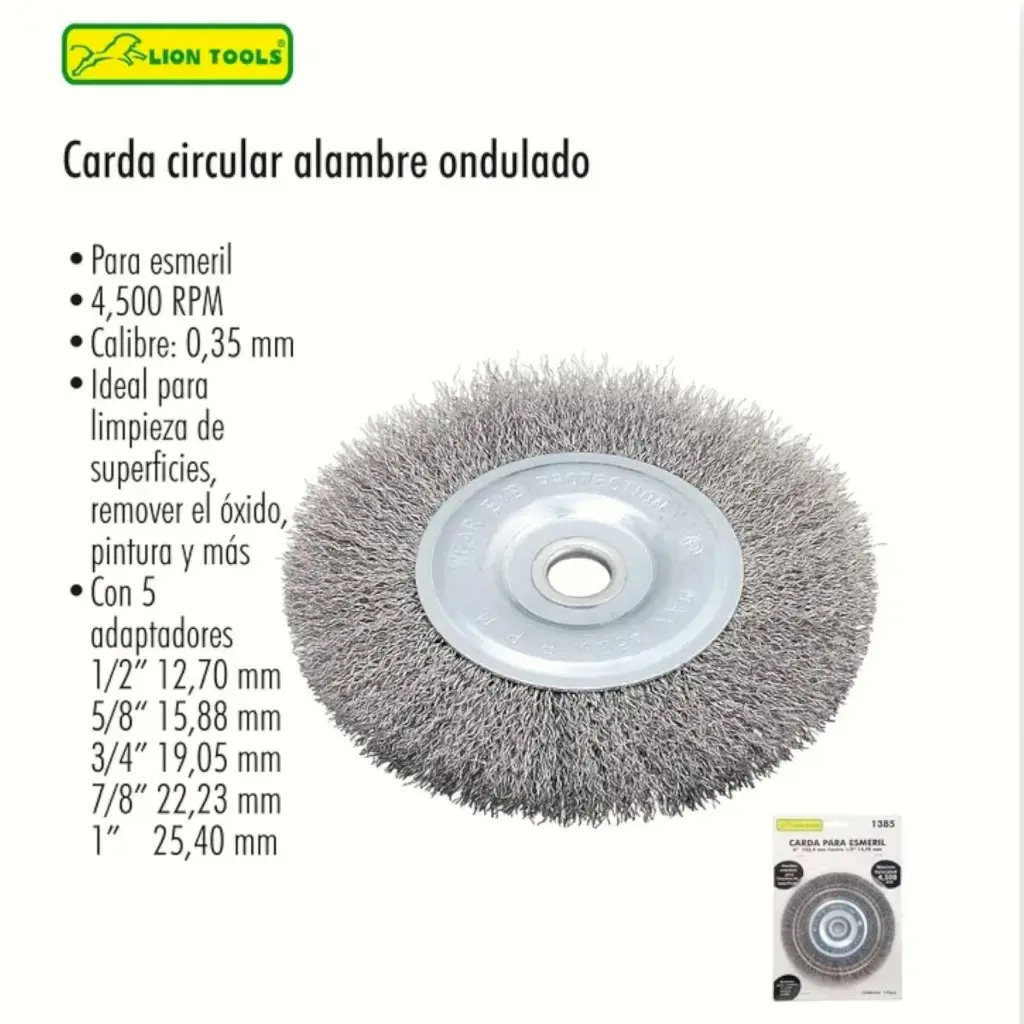 Carda circular alambre 6 1 18 ondulado  Lion tools (1).webp