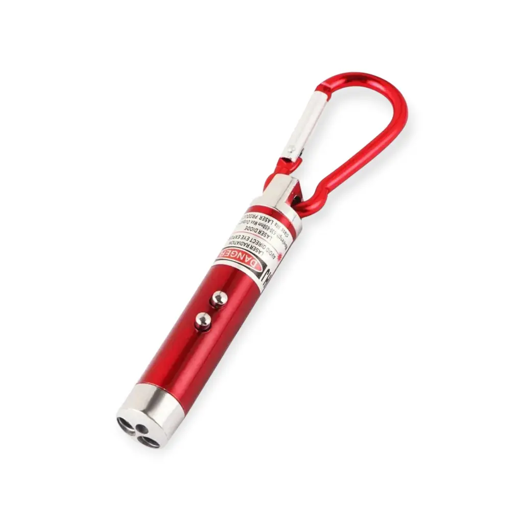 Llavero Lampara y laser rojo con bandola  (2).webp