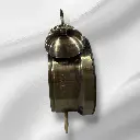 Reloj despertador latón antiguonegro10cm  Twin Bell  (3).webp