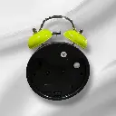 Reloj despertador negrocolores 10cm  Twin Bell   (4).webp