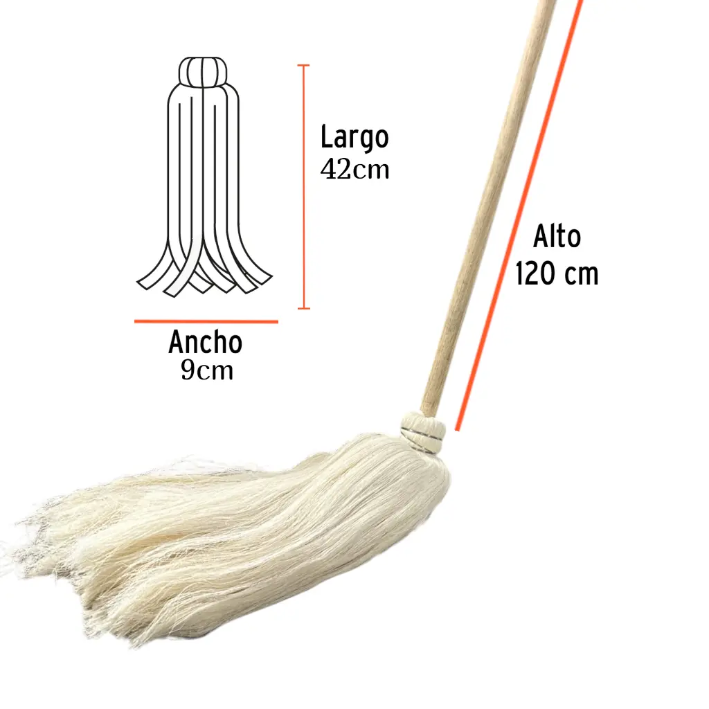 Trapeador Mediano tipo Hilo de Algodón  Pabilo.webp