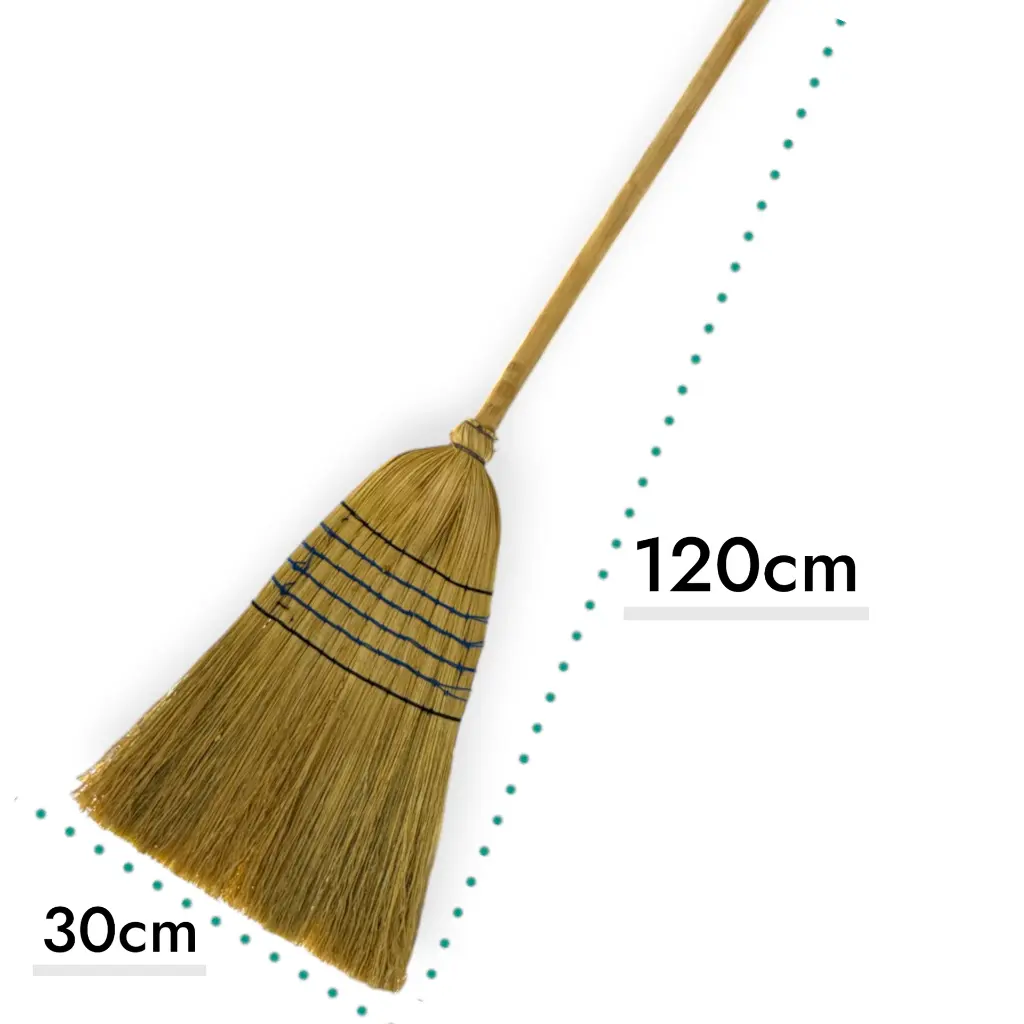 Escoba de Espiga mando de madera medidas.webp