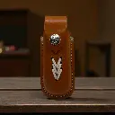 Funda de cuero T5 GDE para navaja negra-cafe 1.webp