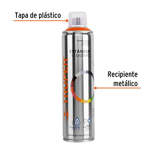 Pintura en aerosol, naranja, bote tradicional, 400 ml 