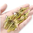 Paquete de Curricán para pesca Tipo camaron chico Señuelos con 10pz   Anzuelo  (2).webp