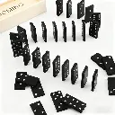 Domino con 28pz de plastico negra  (2).webp