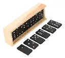 Domino con 28pz de plastico negra  (1).webp