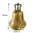 Campana de bronce #9 sin brazo  Timbre medida.webp