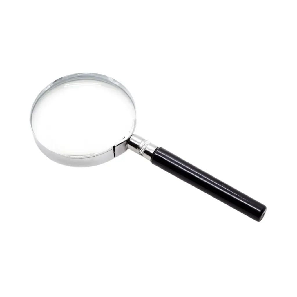 Lupa de vidrio aro metal 6cm  Lobo (1).webp