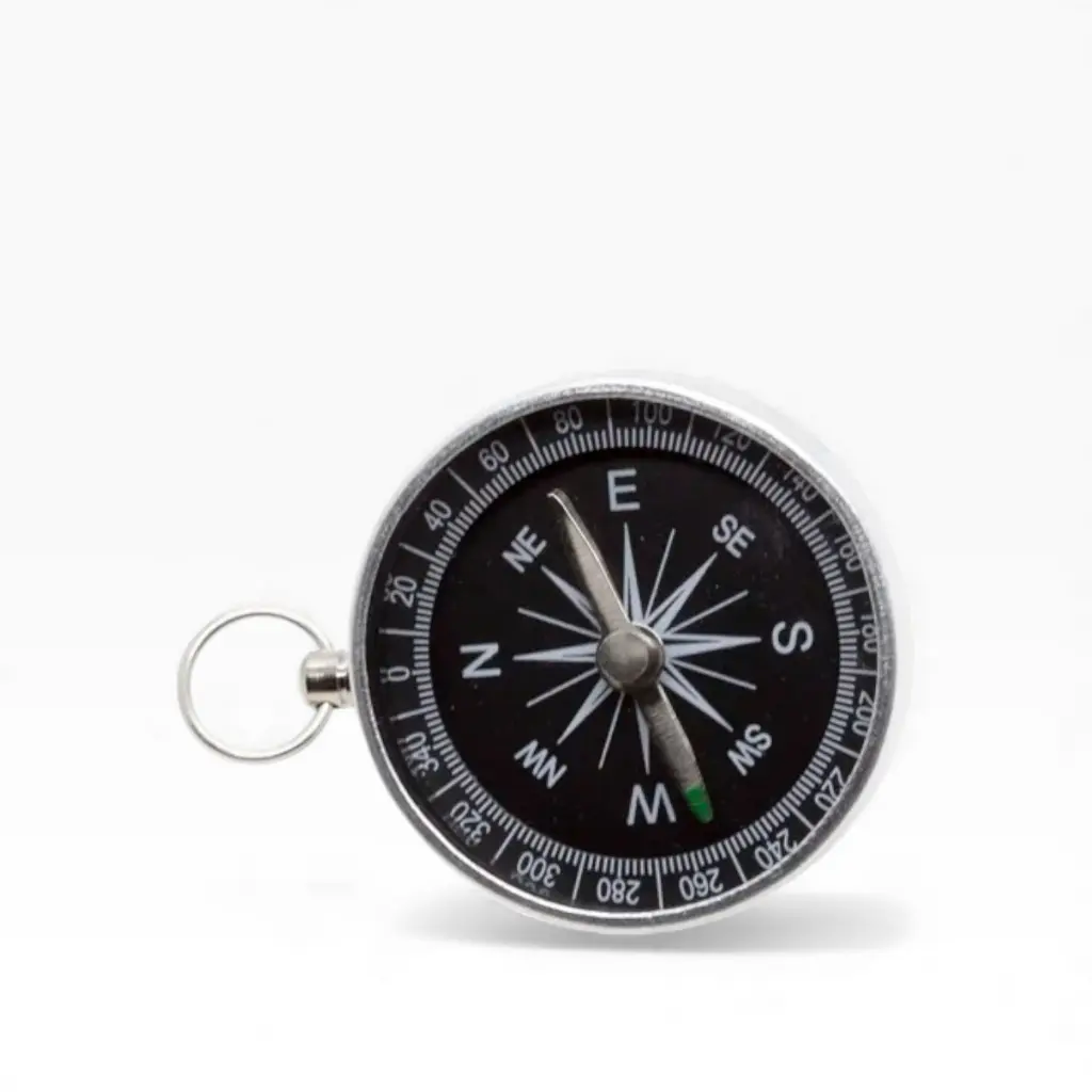 Brújula escolar economicé con argolla metal plata  Lobo (3).webp