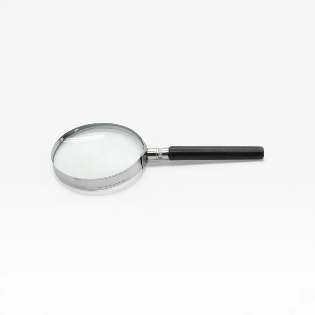 Lupa de vidrio aro metal 7.5cm  Lobo (3).webp