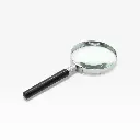 Lupa de vidrio aro metal 7.5cm  Lobo (1).webp