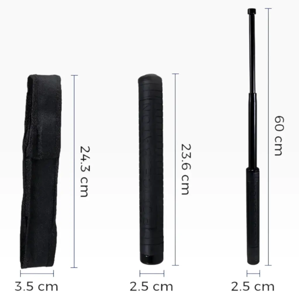 Baston de seguridad Negro retráctil 60cm (2).webp