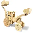 Juguete Retro excavadora de madera Grande estilo  Caterpillar (1).webp
