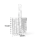 Parrilla para zarandear 38cm×38cm _ Asar medida.webp