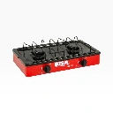 Parrilla para gas 2 quemadores Roja metálica  Disa  (4).webp