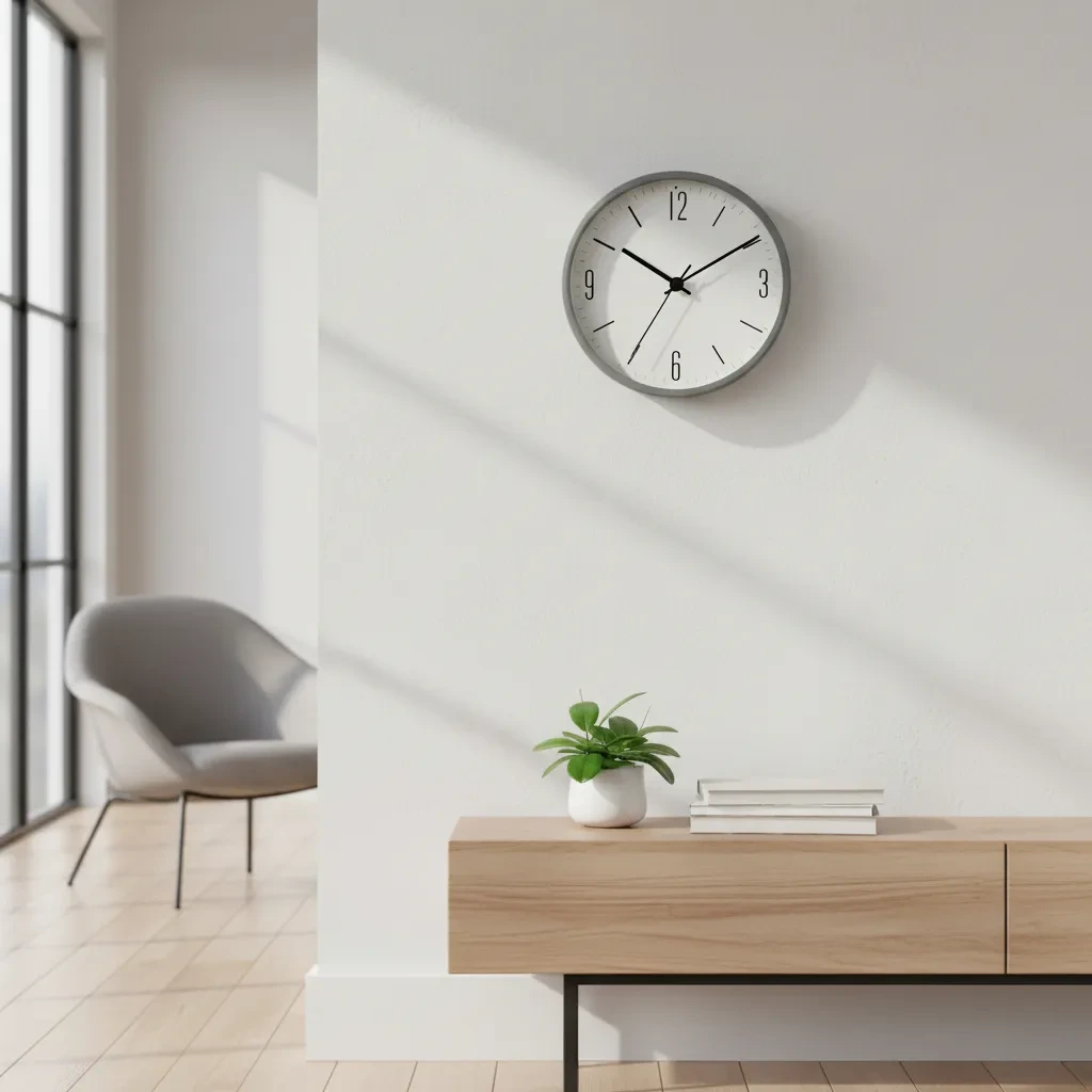 Reloj para pared Redondo 25cm Gris (2).webp