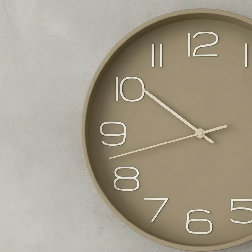 Reloj para pared Redondo 30cm Beige claro (1).webp