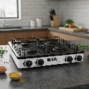 Parrilla para gas 4 quemadores blanco metálica  Disa (2).webp