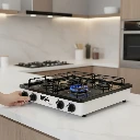 Parrilla para gas 4 quemadores blanco metálica  Disa (1).webp