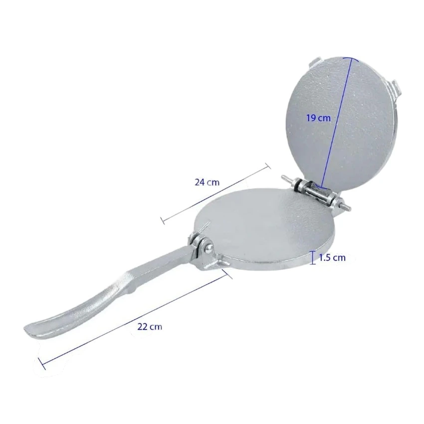 Prensa para tortillas 7.5 Redonda acero inox. Tortilladora  Estrella Roja (1).webp