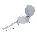 Prensa para tortillas 7.5 Redonda acero inox. Tortilladora  Estrella Roja (1).webp