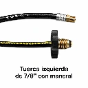 Manguera para gas 2m negra uso rudo con P.P y Tuerca Izq.  Psi 14 (1).webp