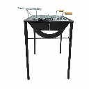 Bracero rosticero 80 cm reforzado negro  Asador (3).webp