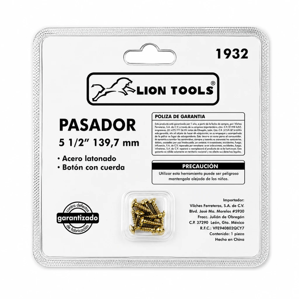 Pasador acero latonado 5 12  Lion tools (2).webp