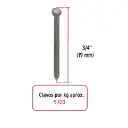 Kilo clavo 3/4" alfilerillo s/cab | Fiero