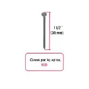 Kilo clavo 1-1/2" c/cab para madera | Fiero