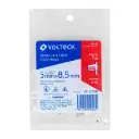 Bolsa grapas planas blancas 8.5 × 5 mm con 20 pzas | Volteck