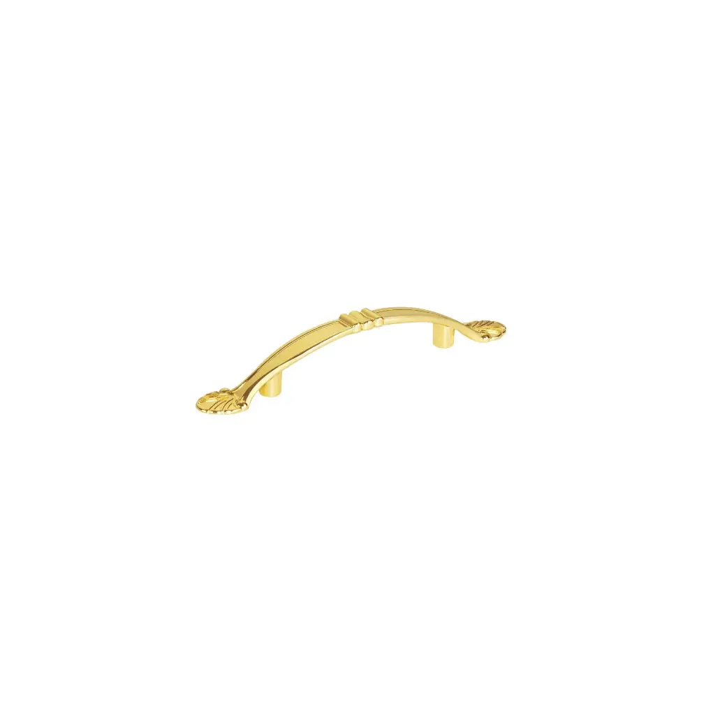 Jaladera 76 mm estilo barroco latón brillante | Fiero