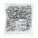 Bolsa Tornillo #5/16 x 3/4 Máquina hexagonal galvanizado con 80 pzas | Fiero