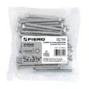 Bolsa Tornillo #5/16 x 3 Máquina hexagonal galvanizado con 60 pzas | Fiero