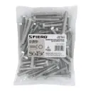 Bolsa Tornillo #3/8 x 2 1/2 Máquina hexagonal galvanizado con 50 pzas | Fiero