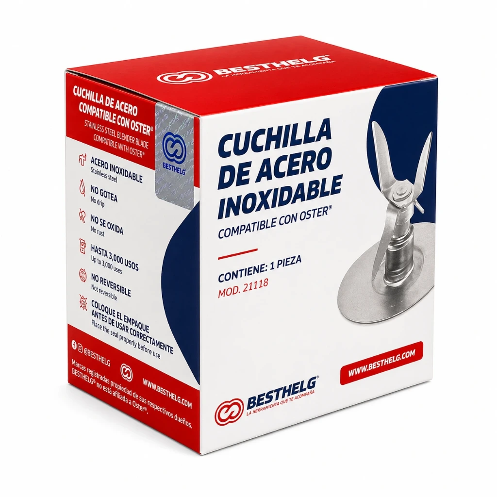 [21118] Cuchilla Oster acero inoxidable licuadora | Besthelg
