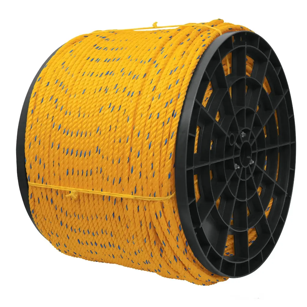 Kilo de cuerda 6 mm 1/4 amarilla de polipropileno – mecate de plástico